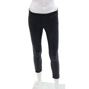 Helmut Womens Textured Lined Ankle Skinny Leg Casual Pants Black Size EUR 24